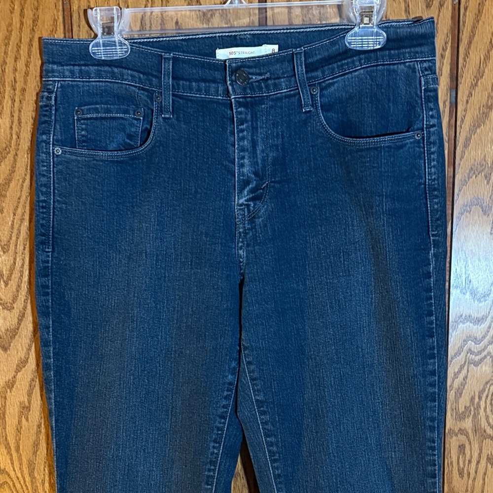 Levi's Women's Dark Blue Straight Leg Jeans 505